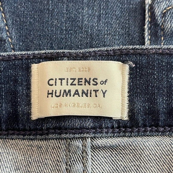 Citizens Of Humanity Dark Blue Isola Slim Crop In Court land Size 29 - Picture 3 of 16